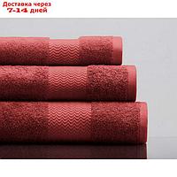 Полотенце махровое Charlie, размер 50х90 см, цвет бордовый