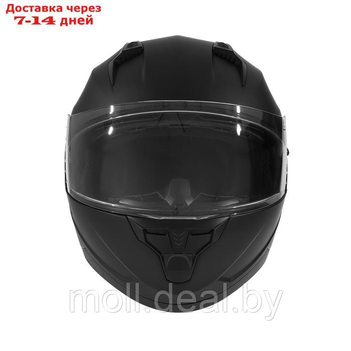 Шлем интеграл с двумя визорами, размер XXL, модель BLD-M67E, черный матовый - фото 7 - id-p223993865
