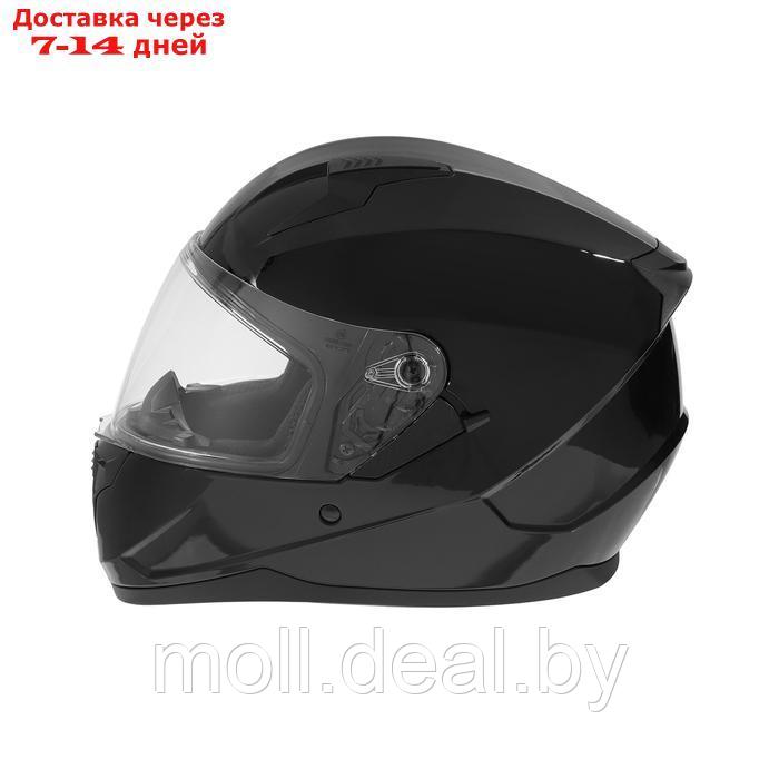 Шлем интеграл с двумя визорами, размер M, модель BLD-M67E, черный глянцевый - фото 8 - id-p223993874
