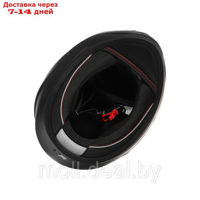 Шлем интеграл с двумя визорами, размер M, модель BLD-M67E, черный матовый - фото 10 - id-p223993900