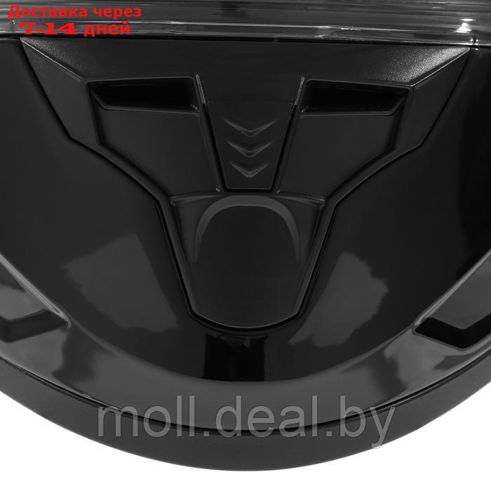 Шлем интеграл с двумя визорами, размер L, модель BLD-M67E, черный глянцевый - фото 2 - id-p223993912