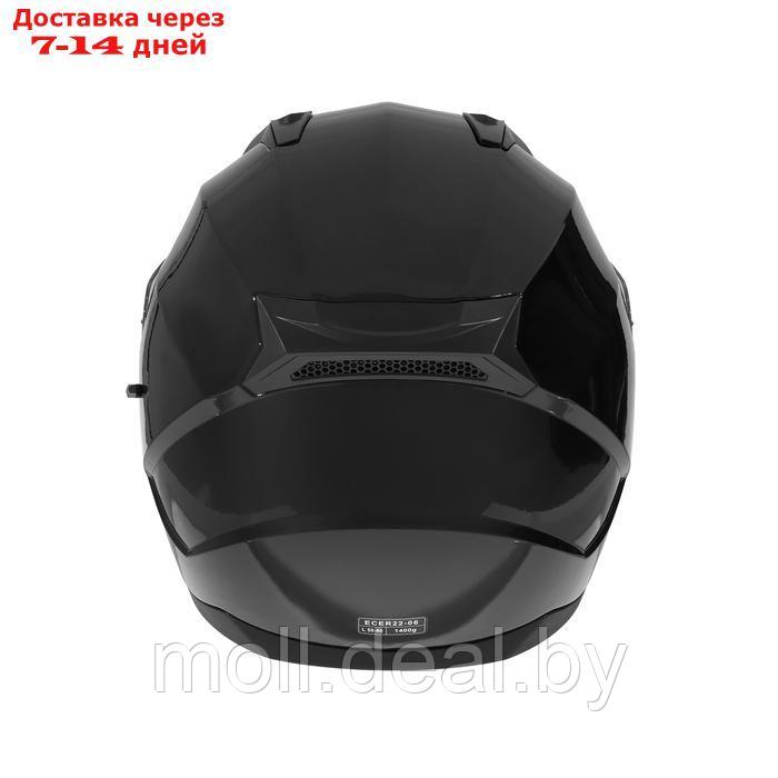 Шлем интеграл с двумя визорами, размер L, модель BLD-M67E, черный глянцевый - фото 9 - id-p223993912