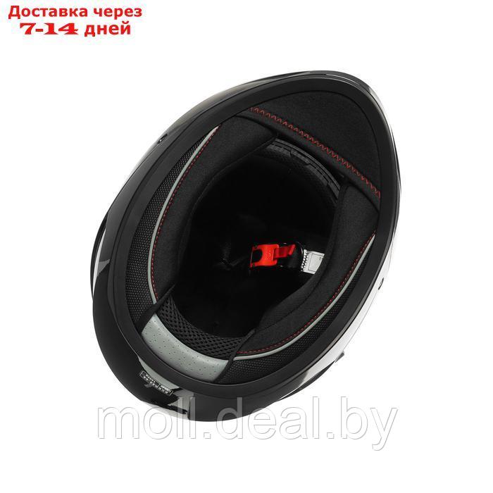 Шлем интеграл с двумя визорами, размер L, модель BLD-M67E, черный глянцевый - фото 10 - id-p223993912