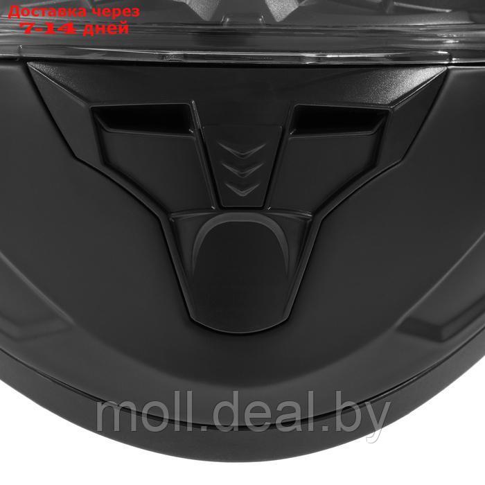Шлем интеграл с двумя визорами, размер XL, модель BLD-M67E, черный матовый - фото 2 - id-p223993913