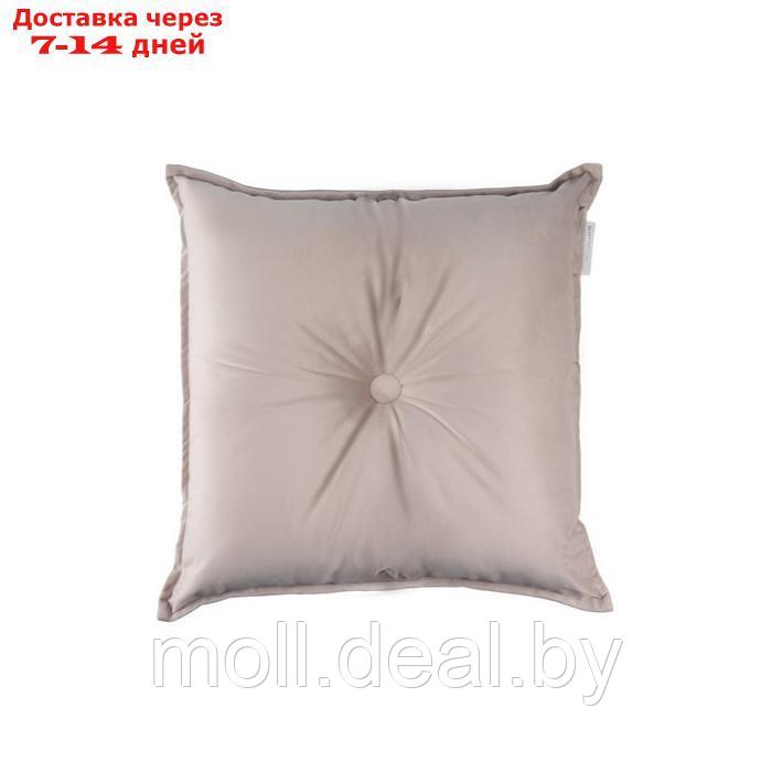 Подушка декоративная "Вивиан", размер 45х45 см, цвет светло-бежевый - фото 1 - id-p223993081