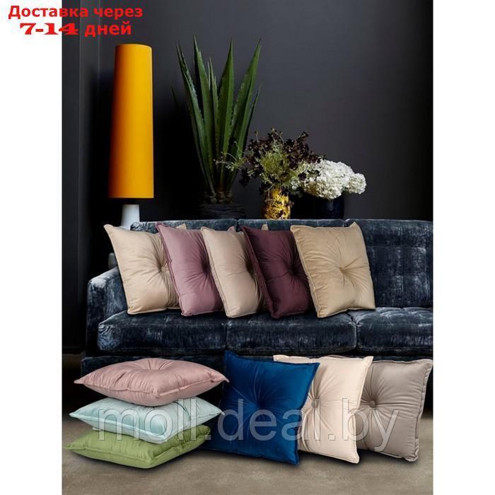 Подушка декоративная "Вивиан", размер 45х45 см, цвет светло-бежевый - фото 2 - id-p223993081