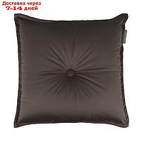 Подушка декоративная "Вивиан", размер 45х45 см, цвет шоколадный