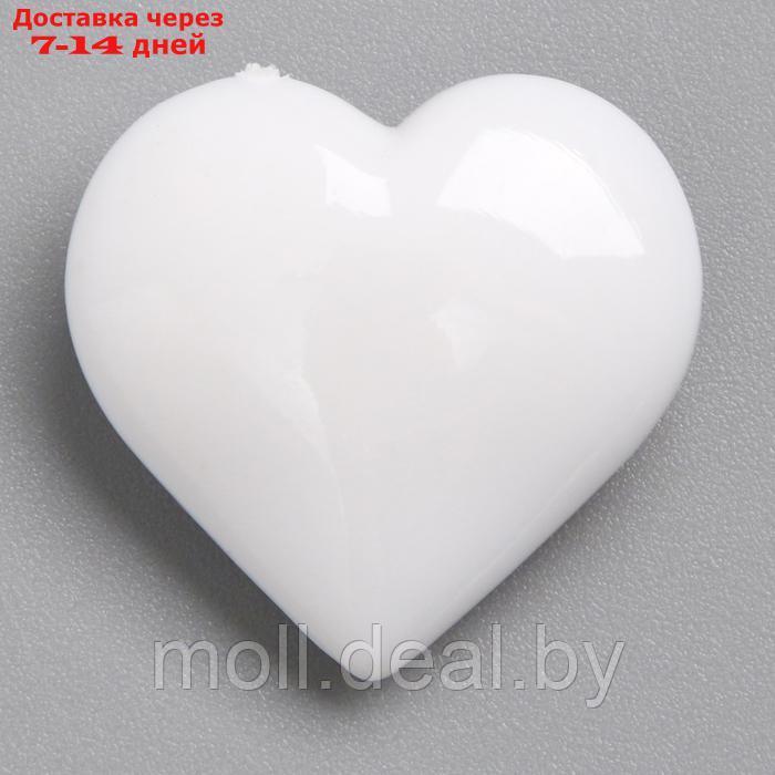 Сердечки пластиковые декоративные, набор 100 шт., размер 1 шт. 2 × 2 см, цвет белый - фото 6 - id-p223994019