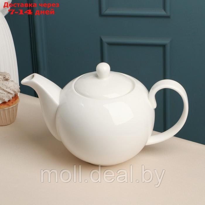 Заварочный чайник "Barista", 1.6 л, белый, фарфор - фото 1 - id-p223980526