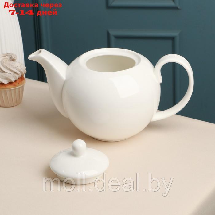 Заварочный чайник "Barista", 1.6 л, белый, фарфор - фото 2 - id-p223980526