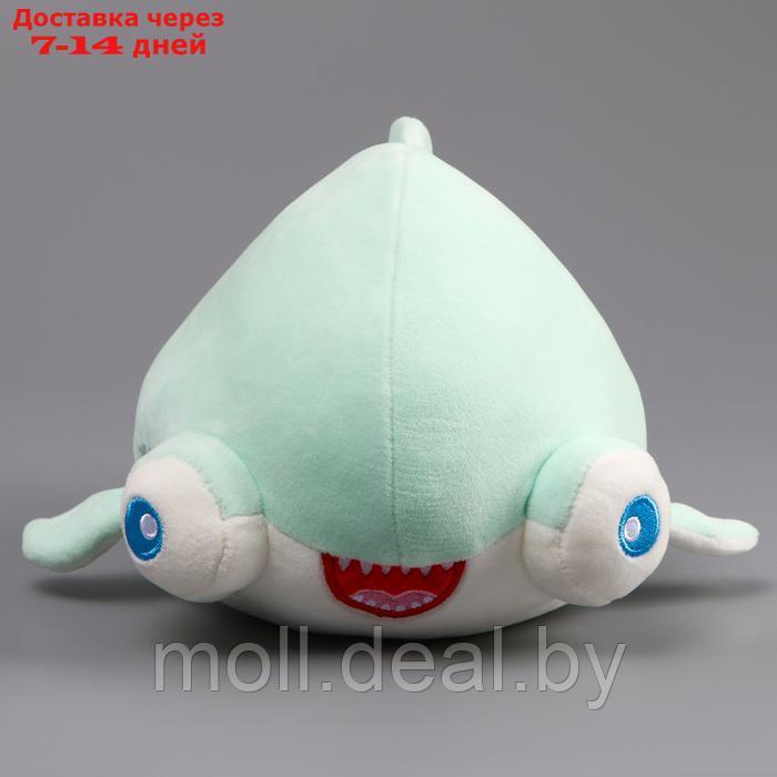 Мягкая игрушка "Акула" с большими глазами, 19 см, цвет бирюзовый - фото 2 - id-p223993200