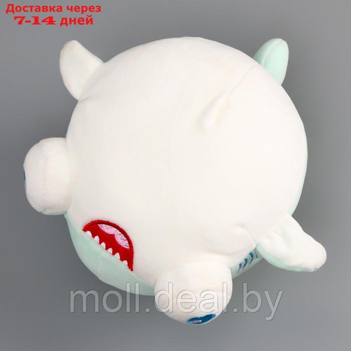 Мягкая игрушка "Акула" с большими глазами, 19 см, цвет бирюзовый - фото 7 - id-p223993200