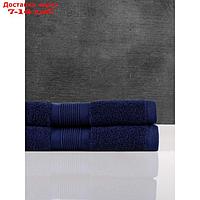 Полотенце махровое Mon, размер 70х140 см, цвет синий