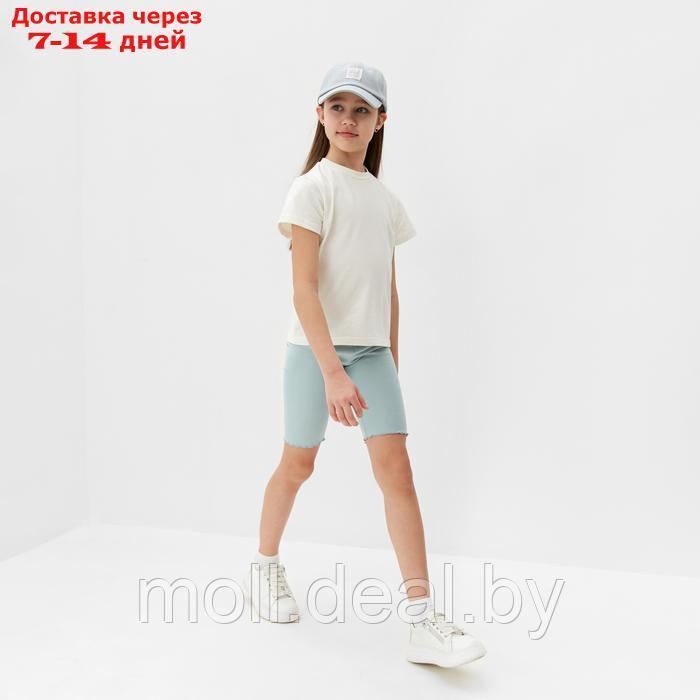 Комплект для девочки (футболка и велосипедки) MINAKU, цвет голубой, рост 122 см - фото 3 - id-p223993265