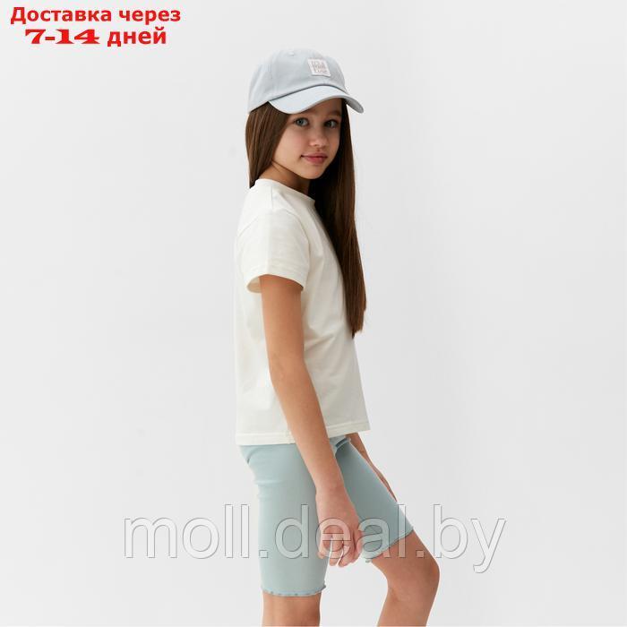 Комплект для девочки (футболка и велосипедки) MINAKU, цвет голубой, рост 122 см - фото 4 - id-p223993265