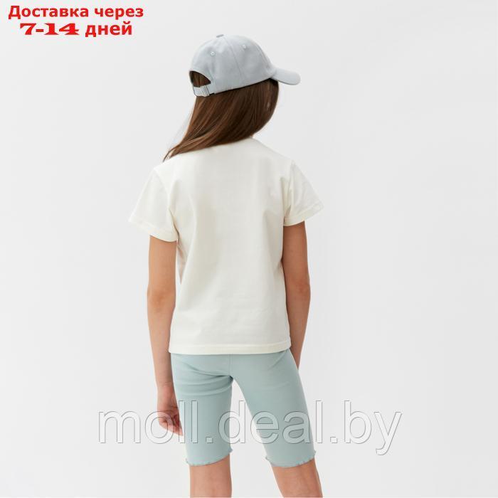 Комплект для девочки (футболка и велосипедки) MINAKU, цвет голубой, рост 122 см - фото 5 - id-p223993265