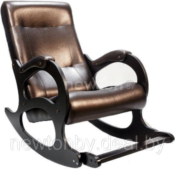 Кресло-качалка Бастион 2 с подножкой (темно-коричневый) - фото 1 - id-p224018679