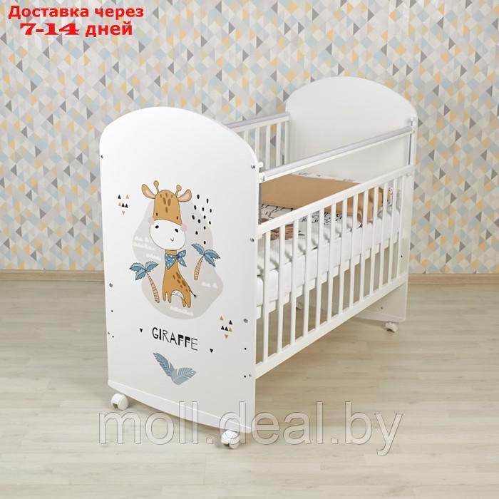 Кроватка детская Фея 701 Жирафик, белый - фото 9 - id-p223993287