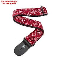 Тканный ремень для гитары Planet Waves 50G02, рисунок "Bandana Red"