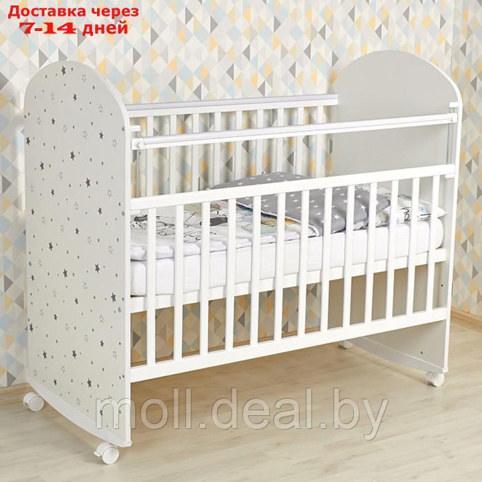 Кроватка детская Фея 701 Звездное сияние, белый - фото 2 - id-p223993316