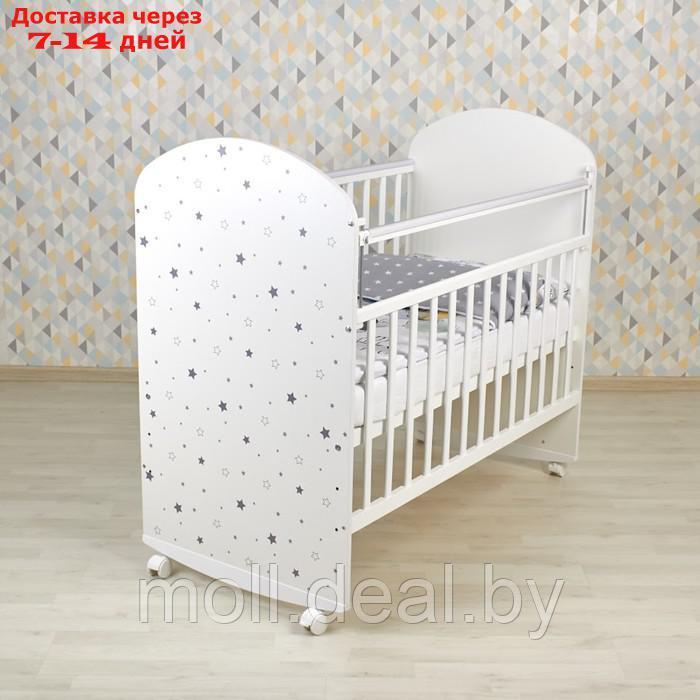 Кроватка детская Фея 701 Звездное сияние, белый - фото 9 - id-p223993316