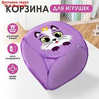 Корзина для хранения с крышкой "Котик"