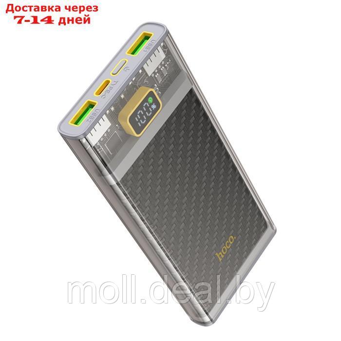 Внешний аккумулятор Hoco J103, 10000 мАч, USB/Type-C, 3 А, серый