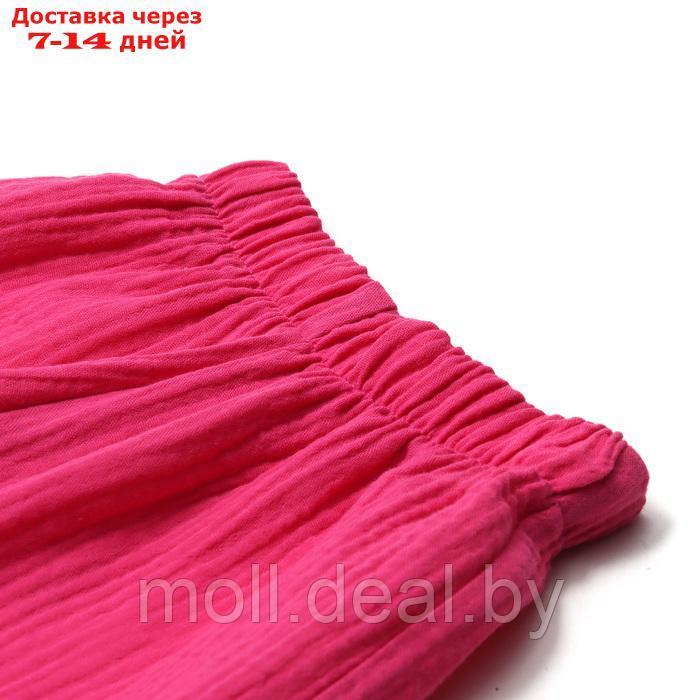 Комплект (блузка и шорты) для девочки MINAKU, цвет фуксия, рост 104 см - фото 4 - id-p223993409