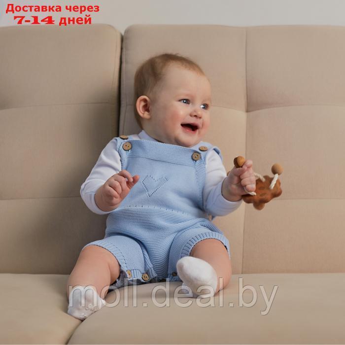 Комбинезон детский вязаный MINAKU, рост 92-98, цвет голубой - фото 2 - id-p223990941