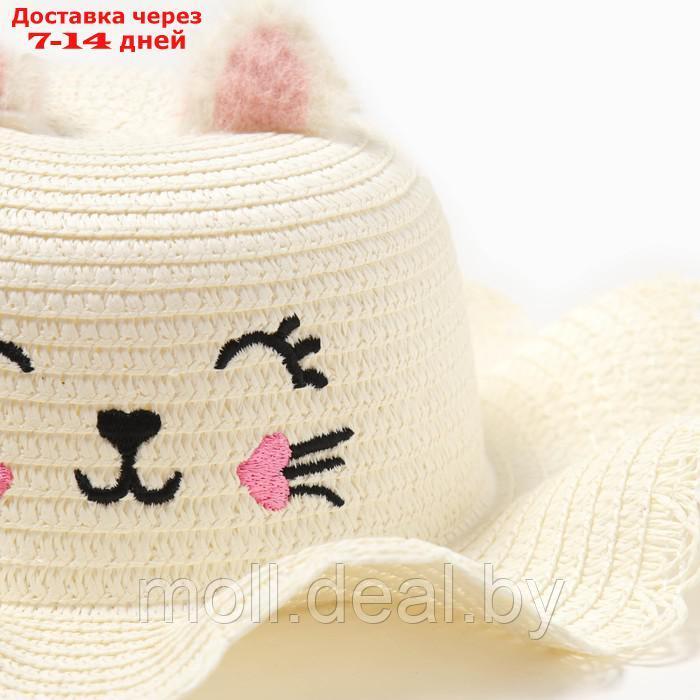 Шляпа для девочки MINAKU, р-р 50, цвет молочный - фото 3 - id-p223992446