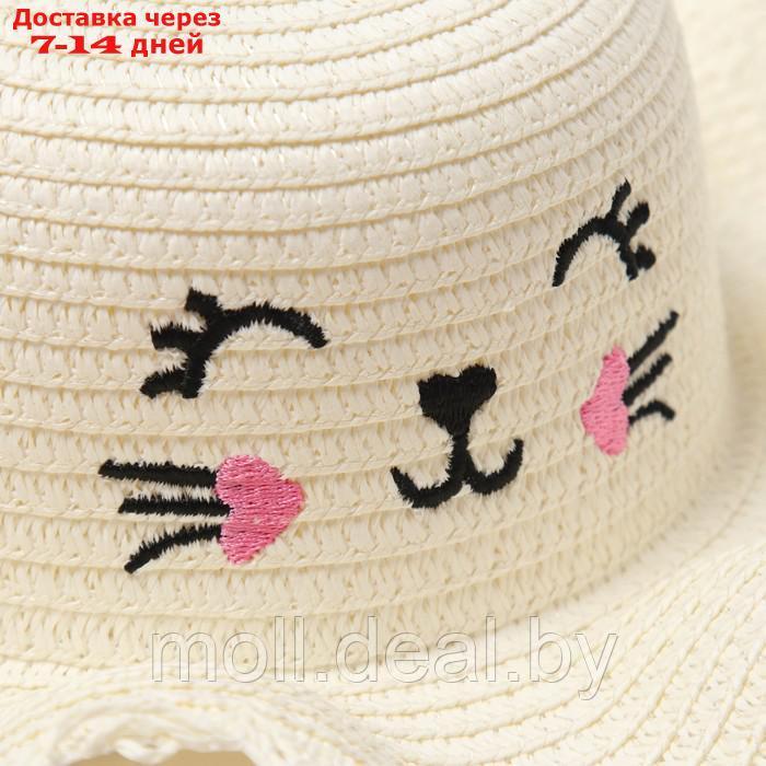 Шляпа для девочки MINAKU, р-р 50, цвет молочный - фото 4 - id-p223992446