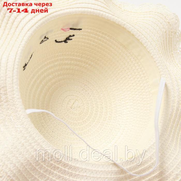 Шляпа для девочки MINAKU, р-р 50, цвет молочный - фото 5 - id-p223992446