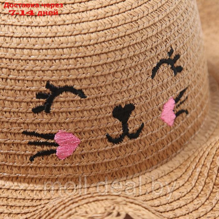 Шляпа для девочки MINAKU, р-р 50, цвет светло-коричневый - фото 4 - id-p223992447