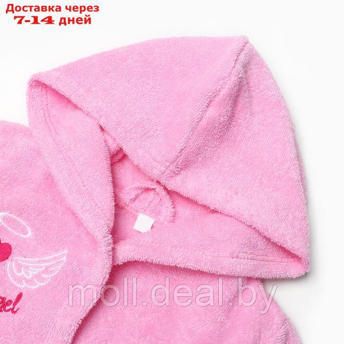 Халат махровый детский Sweet angel р-р 34 (122-128 см), розовый - фото 2 - id-p223992450