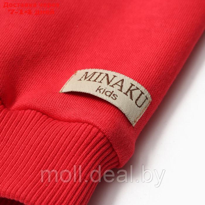 Комплект детский (джемпер, брюки) MINAKU цвет красный, рост 80-86 см - фото 6 - id-p223992463