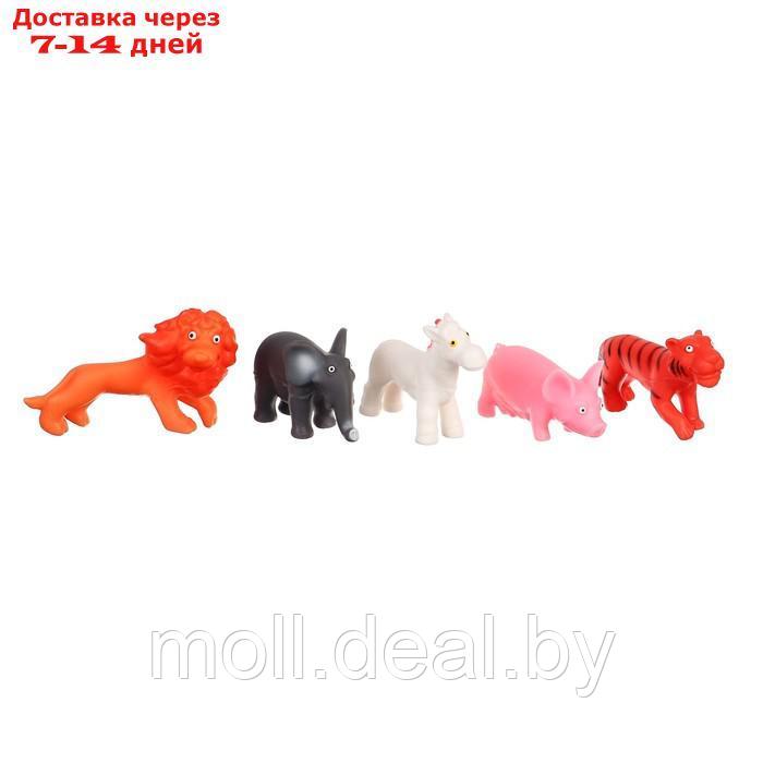 Набор игрушек для ванны "Животные", с пищалкой, 5 шт, Крошка Я - фото 10 - id-p223992465