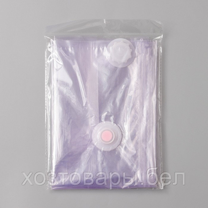 Вакуумный пакет для хранения одежды «Лаванда», 50×60 см, ароматизированный, прозрачный - фото 5 - id-p224019493