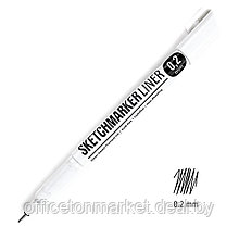 Ручка капиллярная "Sketchmarker", 0.2 мм, черный