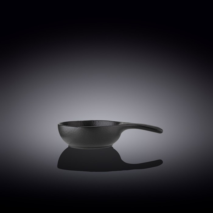 Форма для запекания круглая Wilmax England Sand Stone, с ручкой, 16х10 см, 160 мл, цвет чёрный сланец - фото 2 - id-p224021202