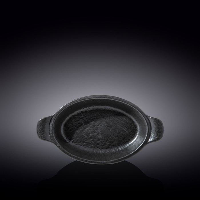Форма для запекания овальная Wilmax England Sand Stone, с ручками, размер 28х16 см, 500 мл, цвет чёрный сланец - фото 1 - id-p224021204
