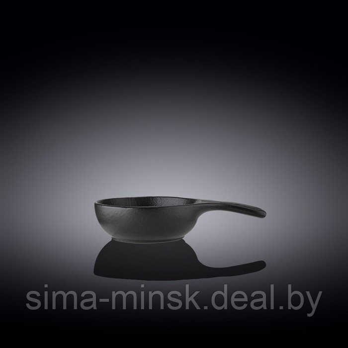 Форма для запекания круглая Wilmax England Sand Stone, с ручкой, 16х10 см, 160 мл, цвет чёрный сланец - фото 2 - id-p224022158