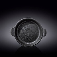 Форма для запекания круглая Wilmax England Sand Stone, с ручками, 28х22.5 см, 800 мл, цвет чёрный сланец