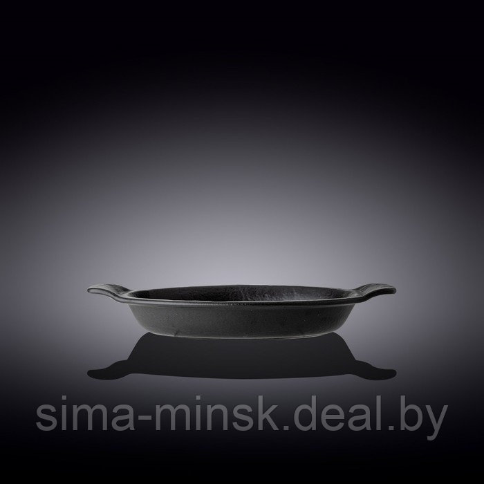 Форма для запекания круглая Wilmax England Sand Stone, с ручками, 28х22.5 см, 800 мл, цвет чёрный сланец - фото 2 - id-p224022161
