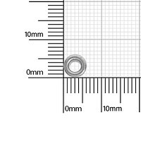 Люверс круглый 3/6мм никель роллинг