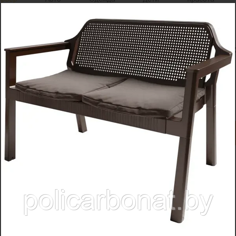 Набор мебели EASY COMFORT (диван, 2 кресла, стол), коричневый - фото 4 - id-p213564104