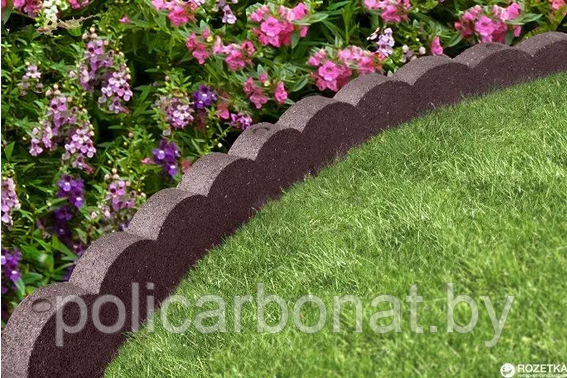 Бордюр садовый для грядок и клумб Flexi Curve Scalloped Border,терракотовый - фото 3 - id-p214716352