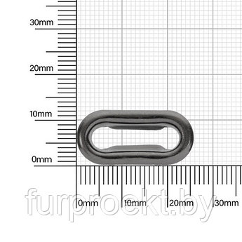 Люверс овальный 19мм блек ник роллинг