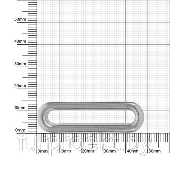 Люверс овальный 40мм никель роллинг