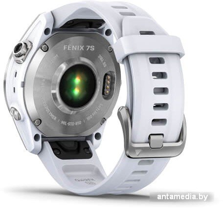 Умные часы Garmin Fenix 7S 42 мм (серебристый/белый) - фото 4 - id-p224022511