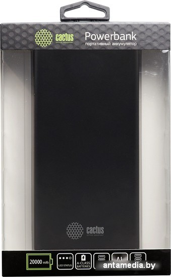 Внешний аккумулятор CACTUS CS-PBFSIT-20000 (черный) - фото 4 - id-p224022599